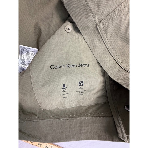 Calvin Klein Men's Ripstop Coach Overland Classic Shirt Jacket Tan, Small - Picture 8 of 14